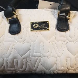 Luv Betsey Quilted “LUV” Mini Purse